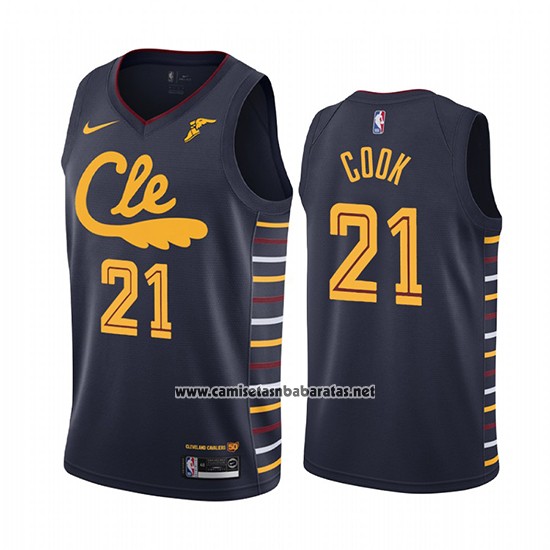 Camiseta Cleveland Cavaliers Tyler Cook #21 Ciudad Azul